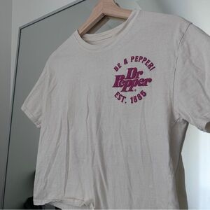Dr Pepper Cream Graphic T-Shirt